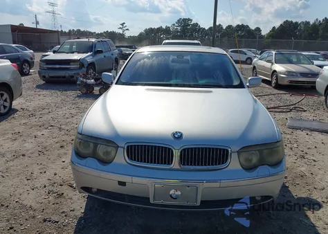 2003 BMW 745Li from USA, damaged, VIN WBAGN63403DR12770